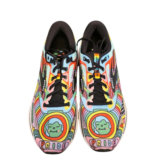 Brooks Ghost 15 Wednesday Holmes X Brooks Run With Pride Women Sz 11.5 - Picture 1 of 8